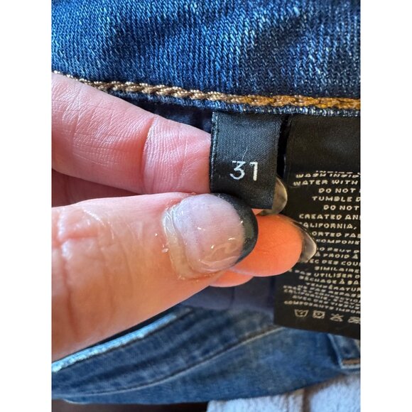 J Brand Shorts Women 31 Blue Denim Button Fly Gracie Cut Off Jean Shorts Outdoor - Picture 10 of 11